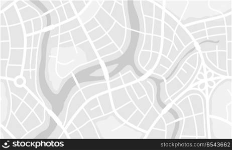 Abstract city map banner.. Abstract city map banner. Illustration of streets, roads and buildings.