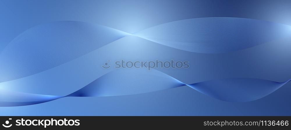 Abstract classic blue luxury background. Pantone color 2020 vector illustration
