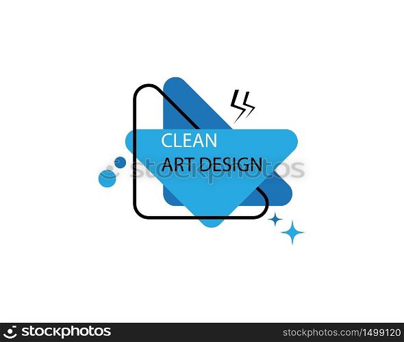 Abstract clean color logo template