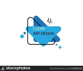 Abstract clean color logo template