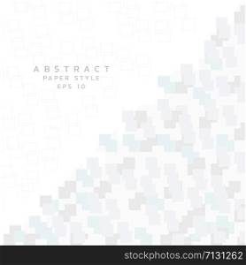 Abstract clean paper background style modern graphic white design soft pattern. vector illustration