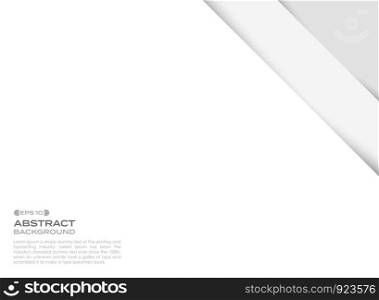 Abstract clear paper cut background with shadow, vector eps10