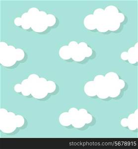 Abstract Cloud Background Blue. Vector Illustration EPS10