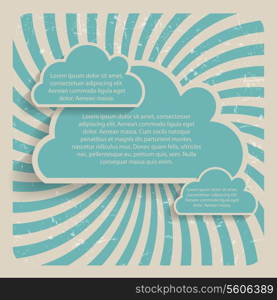 Abstract Cloud Background Vector Illustration. EPS 10