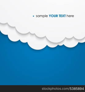 Abstract cloud background. Vector illustration. EPS10