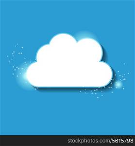 Abstract Cloud Computing Concept Vector Illustration. EPS10