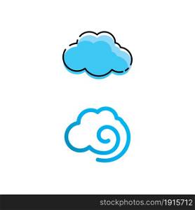 Abstract cloud logo icon vector template design