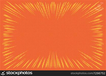 Abstract color background for comics, images, or text with rays radiating from the center to the edges