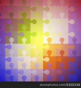 Abstract color background of puzzles