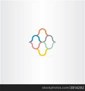 abstract color business logo vector element design