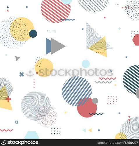 Abstract color design of geometric elements pattern background. Decorate for ad, poster, artwork, template design, print, cover. illustration vector eps10