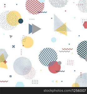 Abstract color design of geometric elements pattern background. Decorate for ad, poster, artwork, template design, print, cover. illustration vector eps10