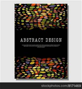 Abstract color design template for background, cover, screensaver, website and creative idea. Layout for interior design, corporate style and decorative creativity. Flat style.