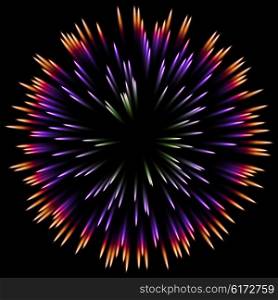 Abstract color design with a burst. vector. Vector color design with a burst. Holiday fireworks