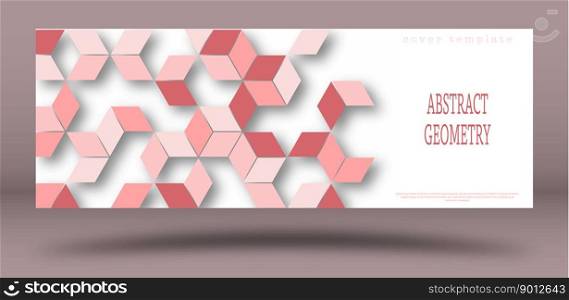 Abstract color geometric design. Layout for the design of the cover, banner, poster, postcard and corporate design. The idea of interior and decorative creativity