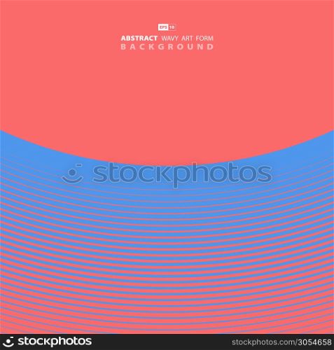 Abstract color line of circle decoration minimal design background. Use for poster, artwork, template, ad. illustration vector eps10