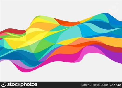 Abstract color polygon design pattern artwork background. Use for ad, poster, template, artwork design. illustration vector eps10