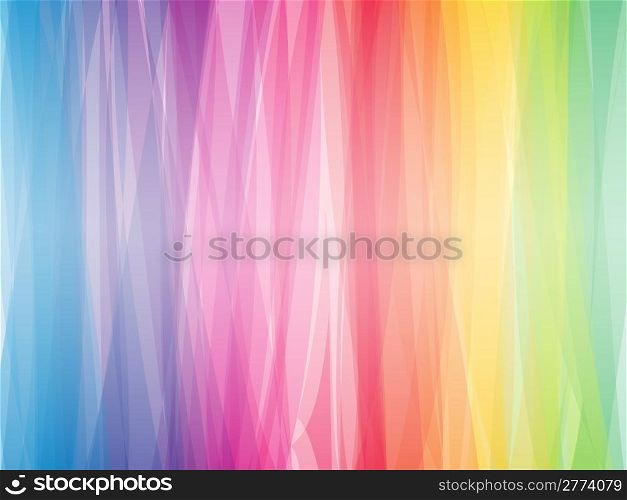 Abstract color spectrum horizontal vector background.