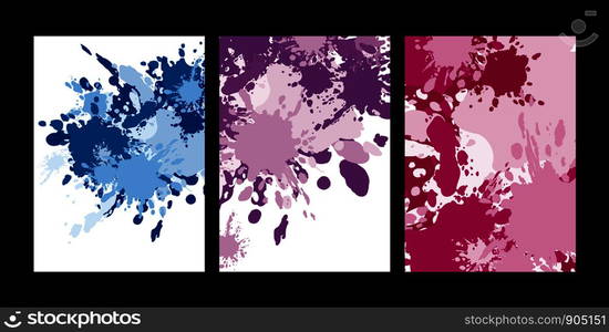 Abstract color splash on white background vector illustration