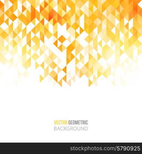 Abstract color triangles poster. . Abstract geometric background with color triangles. Vector illustration. Brochure design