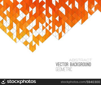 Abstract color triangles poster. . Abstract geometric background with color triangles. Vector illustration. Brochure design