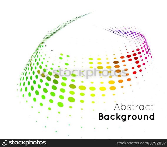 Abstract color vector background on white. Halftone style