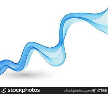 Abstract color wave design element. Abstract color wave design element. Blue wave