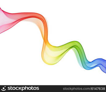 Abstract color wave design element. Abstract color wave design element. Rainbow wave