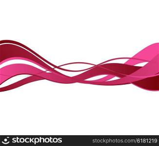 Abstract color wave design element. . Abstract pink color wave design element. Pink wave