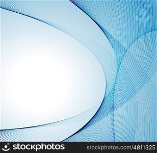 Abstract color wave design element. Vector Abstract color blue wave design element.
