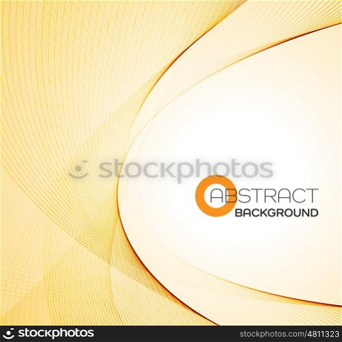Abstract color wave design element. Vector Abstract color orange wave design element.