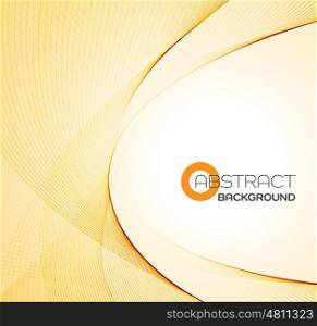 Abstract color wave design element. Vector Abstract color orange wave design element.