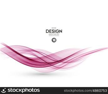 Abstract color wave design element. Vector Abstract color purple wave design element.