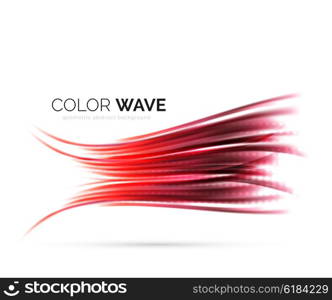 Abstract color wave design element. Vector abstract color wave design element