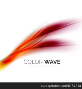 Abstract color wave design element. Vector abstract color wave design element