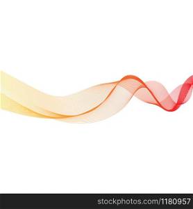 abstract color wave flow design element