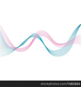 abstract color wave flow design element