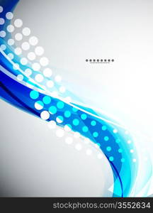 Abstract color wave vector background