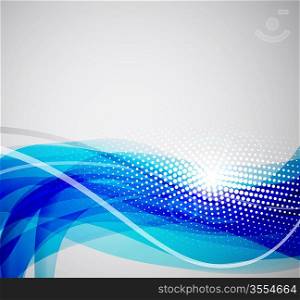 Abstract color wave vector background