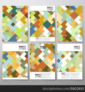 Abstract colored background, square design vector. Business vector templates for brochure, flyer or booklet.