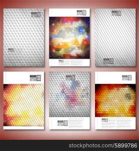 Abstract colored backgrounds, triangle design vector. Brochure, flyer or report for business, templates vector.