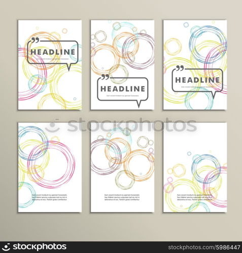 Abstract colored circles on a white background. Abstract colored circles on a white background.