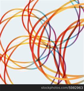 Abstract colored circular line. Abstract colored circular line.
