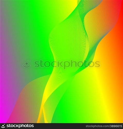 Abstract Colored Wave Texture on Colorful Background. Wave Background