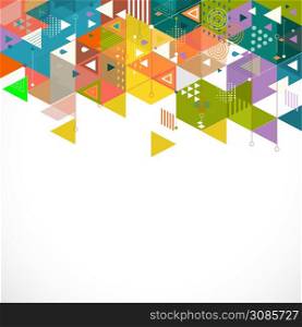 Abstract colorful and creative geometric template for corporate business, vector illustration