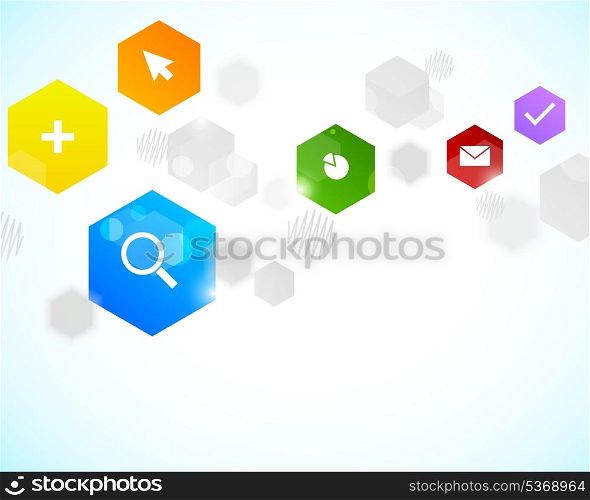 Abstract colorful background. Brith illustration