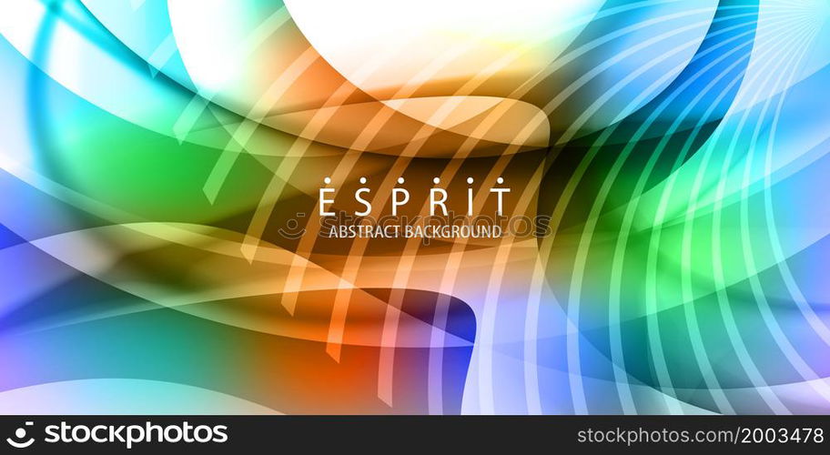 Abstract colorful background graphics template with blended multiple geometric objects. Geometric colorful abstract background