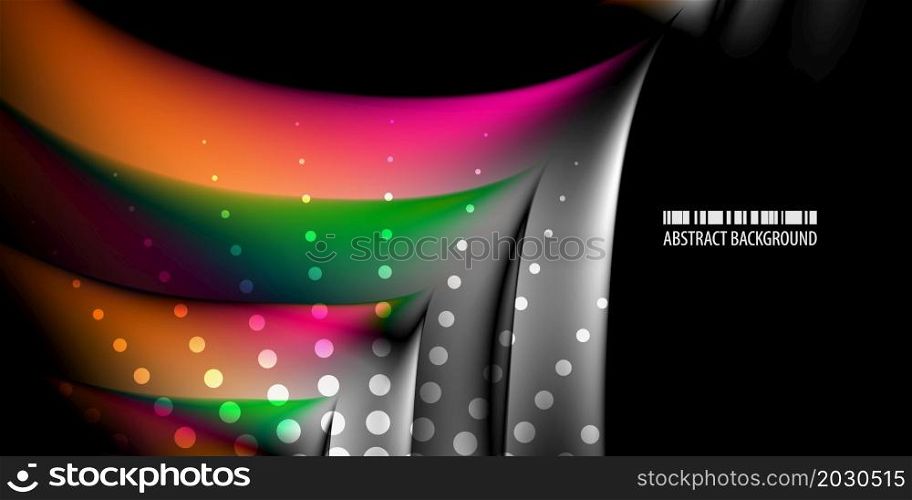 Abstract colorful background graphics template with blended multiple geometric objects. Geometric colorful abstract background