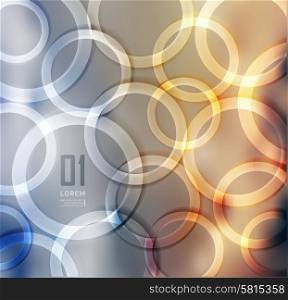 Abstract colorful background. Shadows. Transparent circle on blur background can be used for banner, step up options, number options, web template