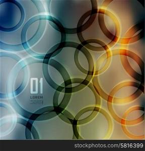 Abstract colorful background. Shadows. Transparent circle on blur background can be used for banner, step up options, number options, web template